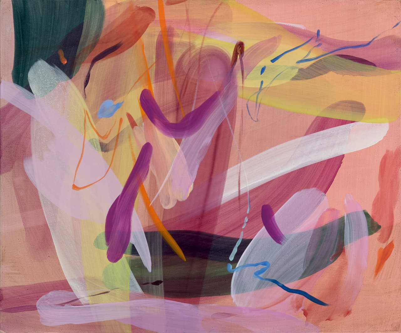 <지나간 소리> 2021, 캔버스에 유화, 38 x 45.5 cm