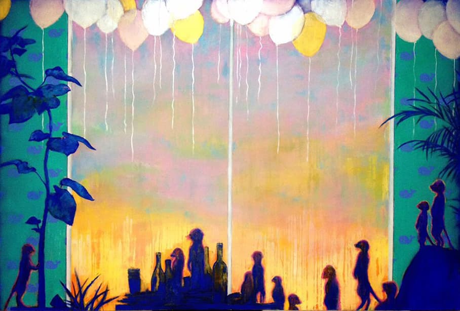 Everybody Loves the Sunshine, 2015, Acrylic on canvas, 130 x 194 cm