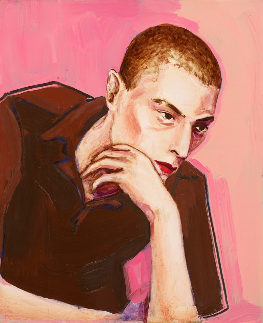 Elizabeth Peyton, Burkhard Riemschneider, 1995, Oil on panel, 43.2 x 35.7 cm (17.0 x 14.1”) © Elizabeth Peyton