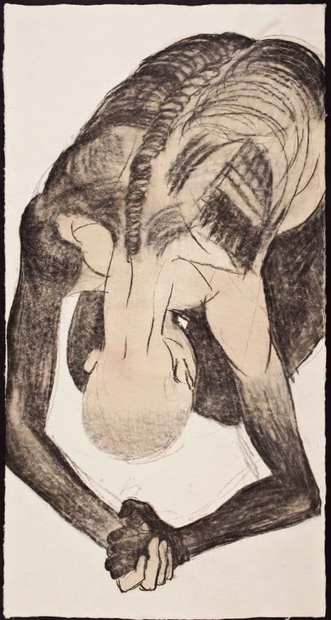 그릇의 크기_Boundary of The Desire_2013_Mixed Media on Paper_140x75cm