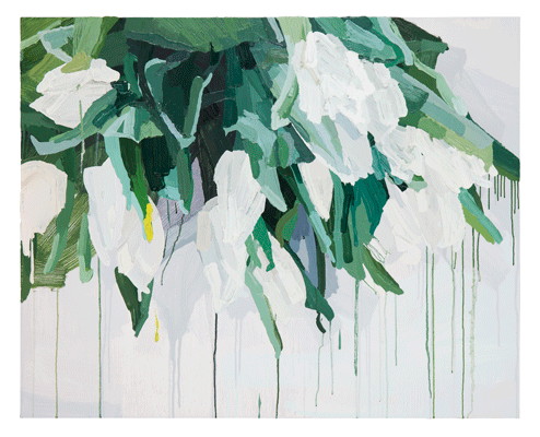 이은영, white tulips 2_Oil on canvas_80.3 x 100cm_2016
