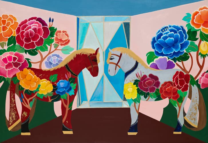 혼인_157x80cm_mixed media_2014