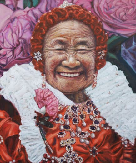 Madame , oil on linen , 46x55cm , 2018