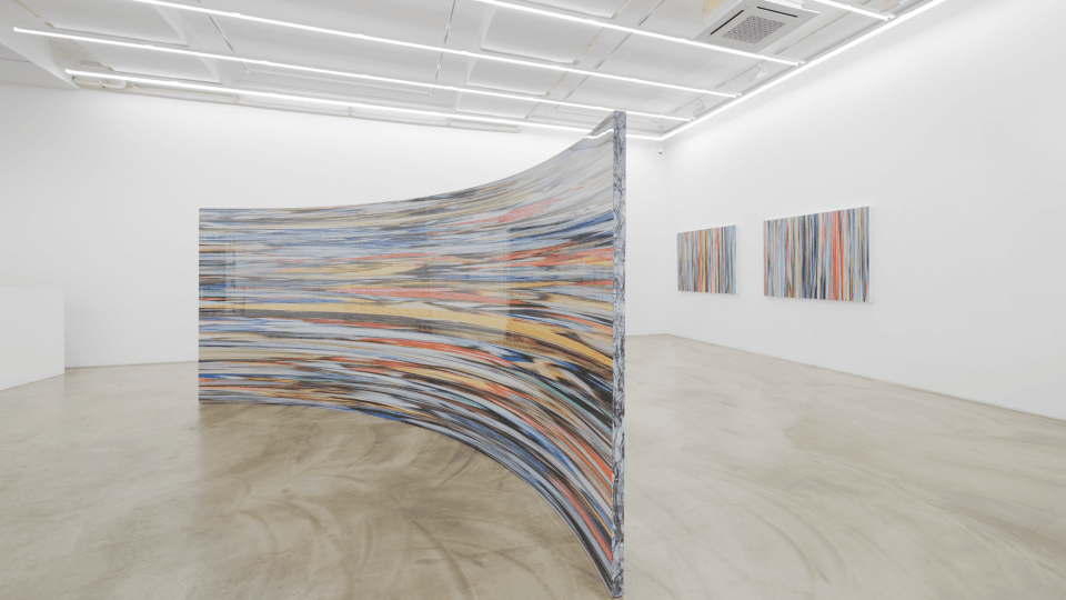 Installation view of In Between Five Colors, Gallery Simon, 2020