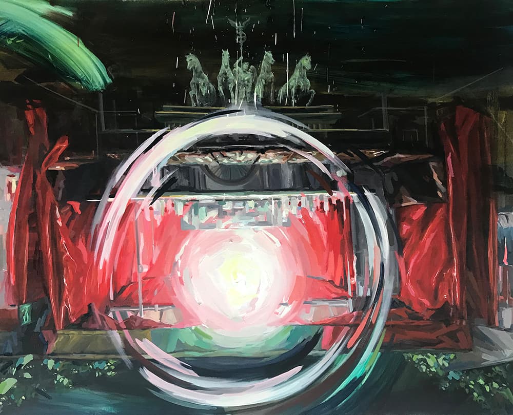 양경렬, Two landscapes, Oil on linen, 130x162cm, 2021