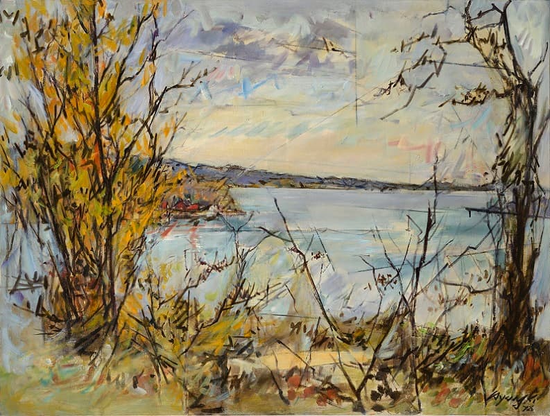 김병기, 사라토가의 호수(The Lake of Saratoga), 1978, Oil on canvas, 121x90cm