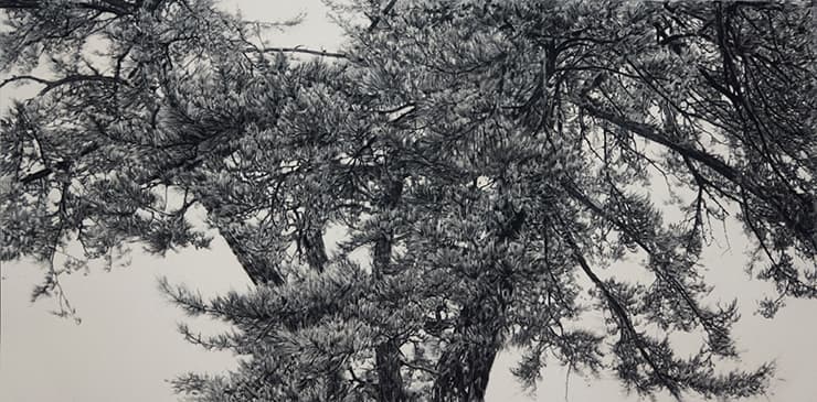 내 안의 풍경15-1. 90cm×180cm, mixed media on fabric, 2015