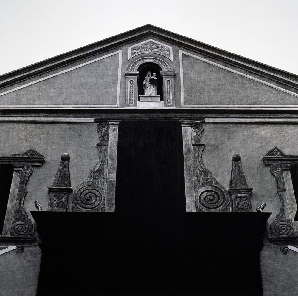 Sunjoo shin FACADE-Santo Agostinho 2012, oil pastel, acrylic on paper, 150x150cm