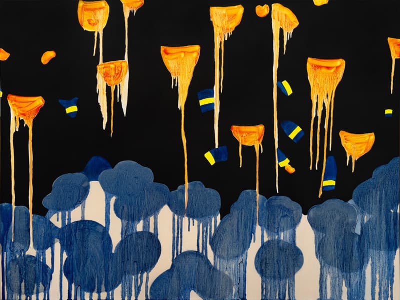 Blue Dots_60.6x45.5cm_oil on canvas_2018