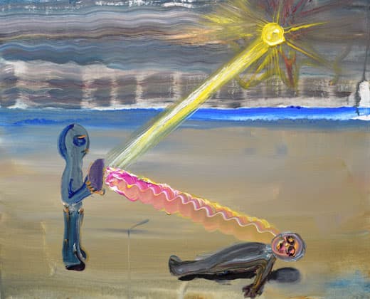 신조 SINZOW, 주술 まじない , acrylic on canvas, 65.2×53cm , 2016