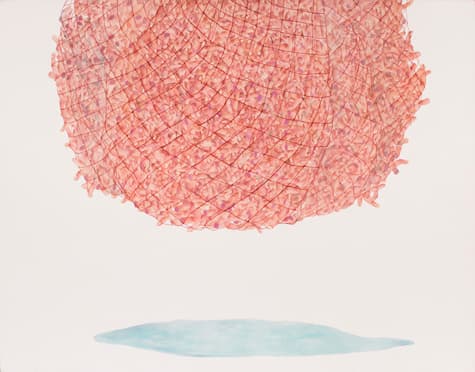 plants#2, mixed media on fabric, 110x51cm, 2014
