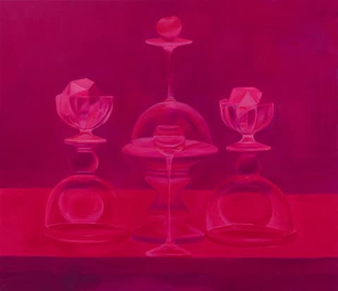 Still Life in Magenta Oil Canvas 112.5×130cm 2016
