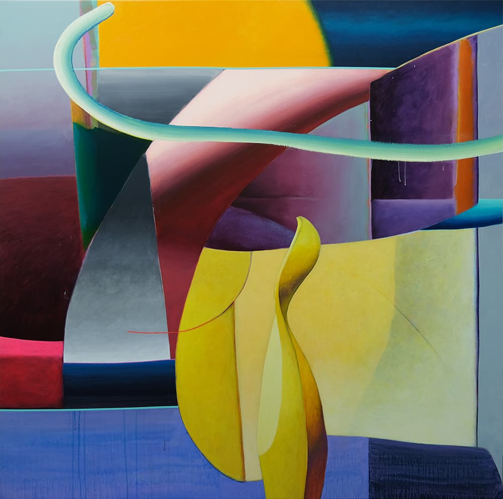 시들지 않는 선_163x163cm_Acrylic on canvas_2023