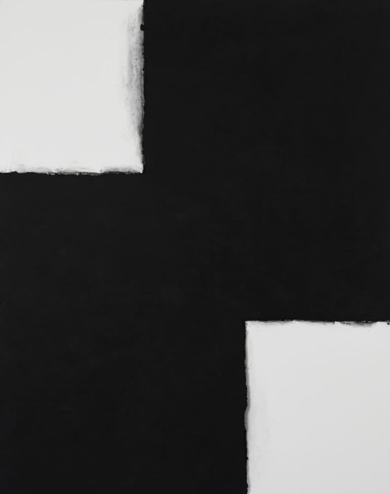 Lee Bae, Landscape ch-148, 2003, charcoal on canvas, 170x140cm