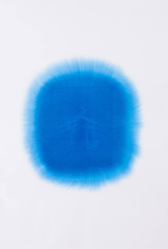 강운, 물위를 긋다-숨, 2012, 종이 위에 담채, 101x68cm