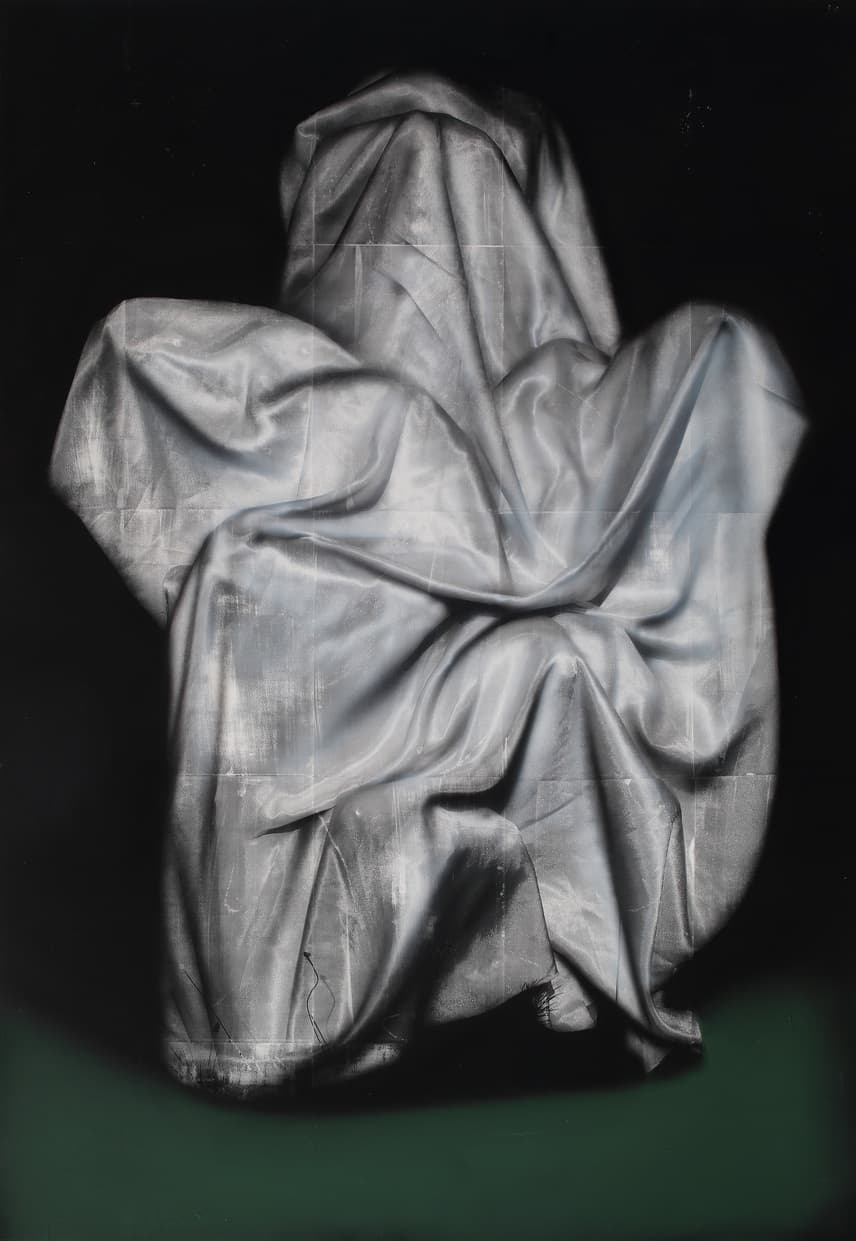 Specter 2018 Oil, acrylic, and monoprint on linen 55 x 38 inches (139.7 x 96.5 cm) © Mircea Suicu
