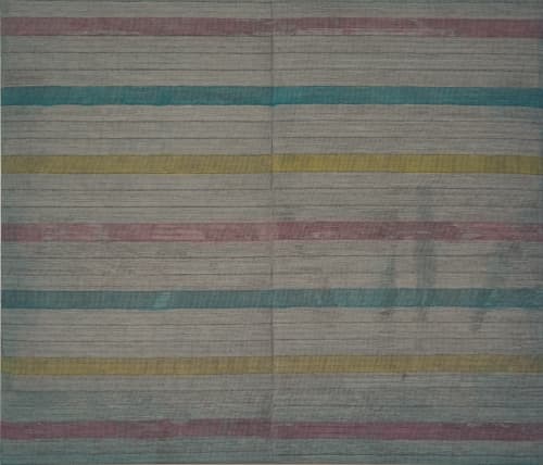 Shutter, graphite and acrylic on canvas, 45.5x53cm, 2021