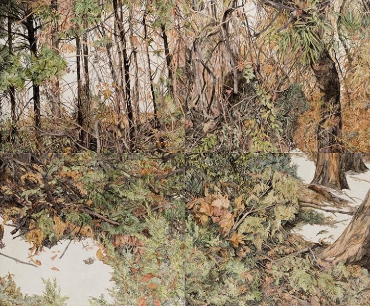 정재원, 개포림(開浦林)_106x130.2cm_Mixed media on paper_2017