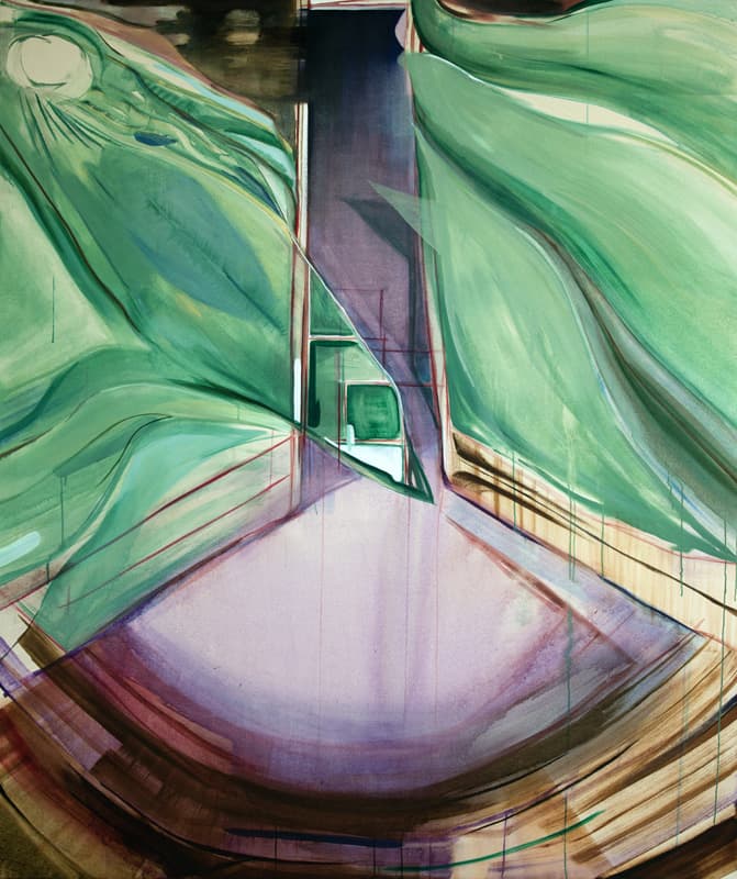 김세은, 잡힐듯 도망가는, 2017. 캔버스에 수용성 유화, 200 x 170 x 3cm
