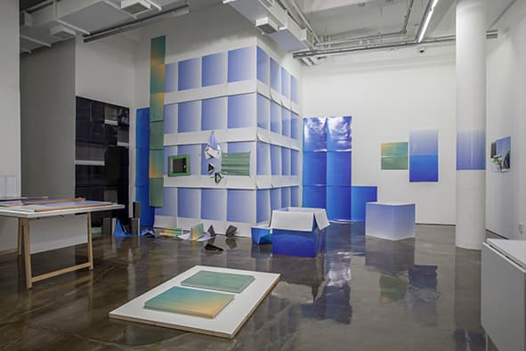 곽이브, <면대면>, 인쇄,  A1, A2, A3규격, 2015 (갤러리 조선 전시 전경)