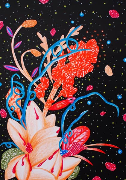 김소담 Plant-like 종이위에 콜라쥬 30.5 x 21.5cm 2017