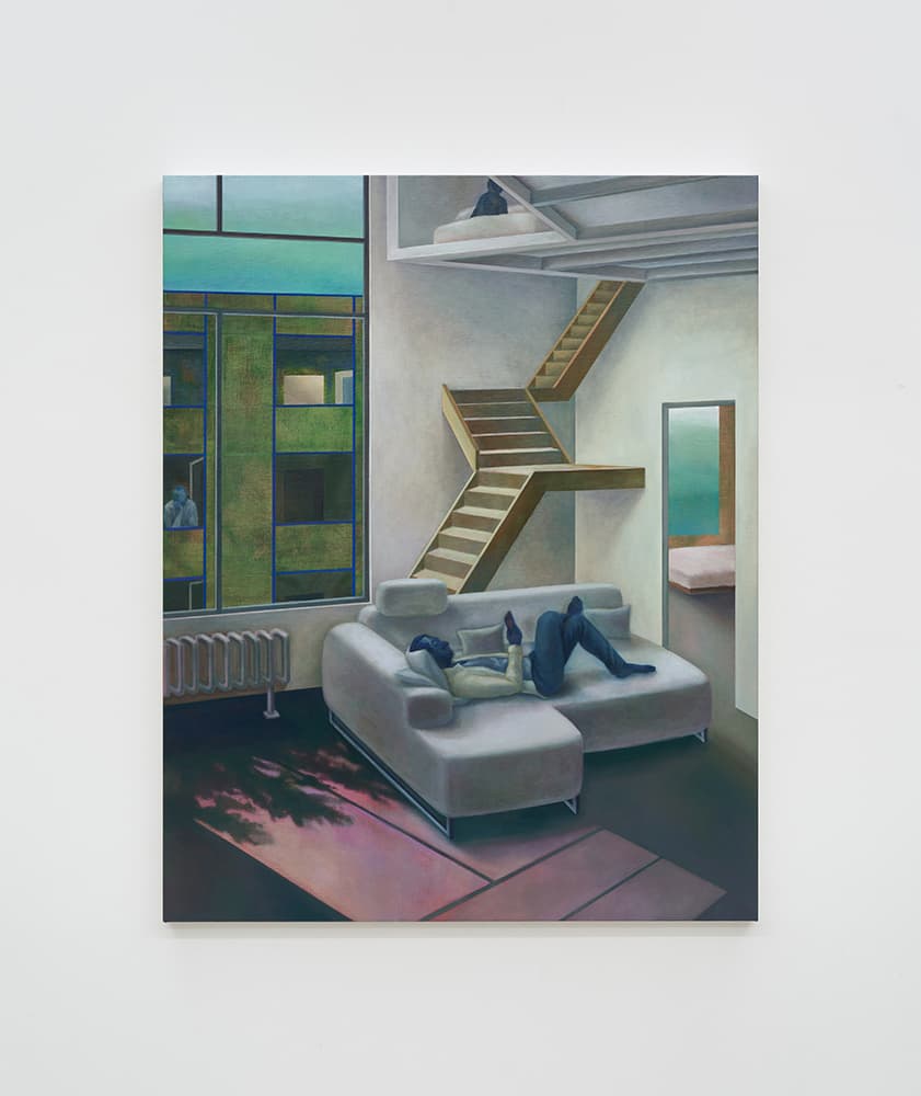 Daytime Windows I, 91x72.7cm, oil on canvas, 2024