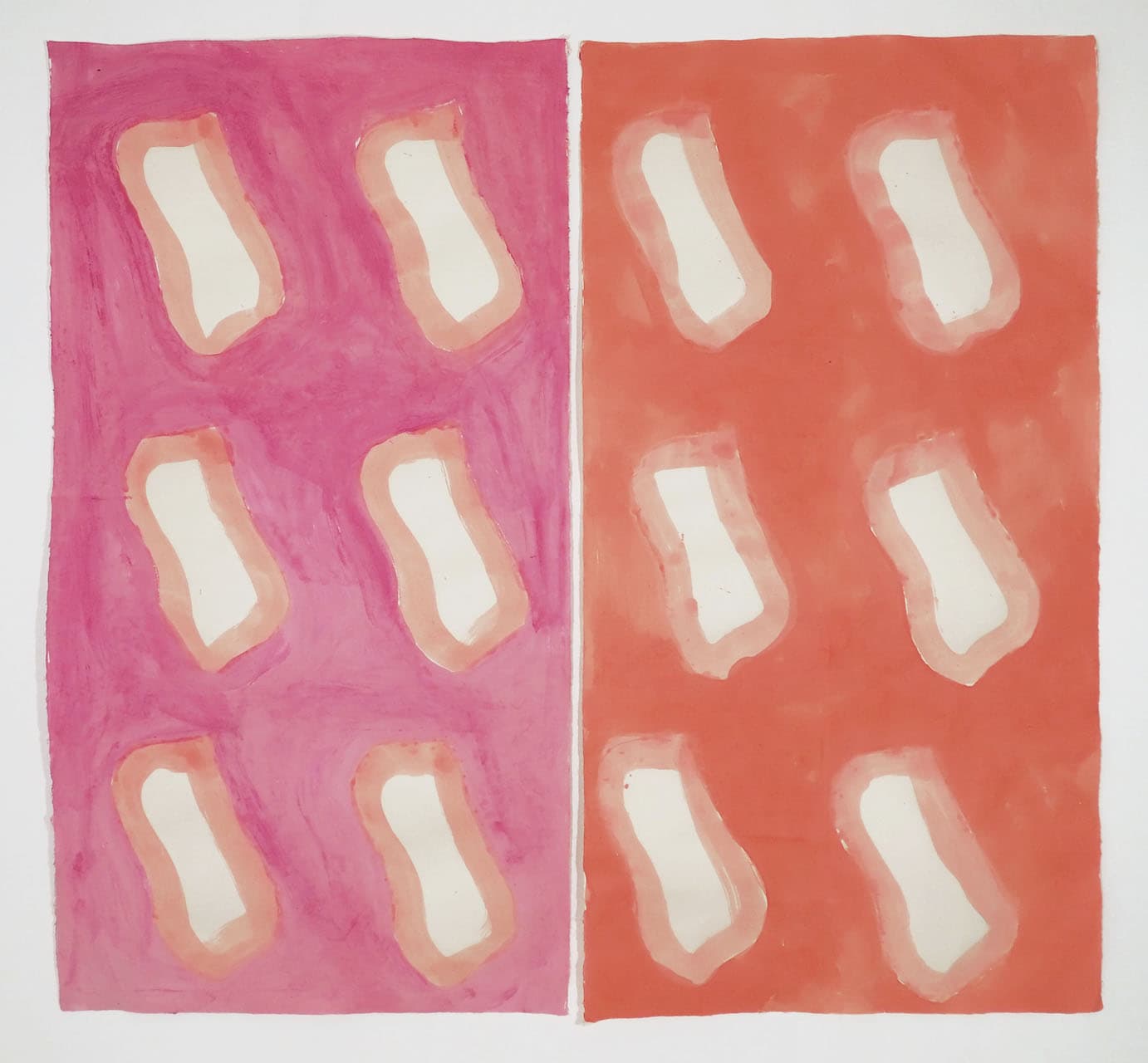 Claude Viallat, 2023/P1010020, 2023, Acrylic on hanji paper, 145 x 154cm