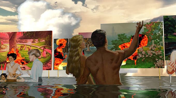 홍남기, abstract, 드로잉, 디지털애니메이션(HD), 7분 58초(스틸컷)