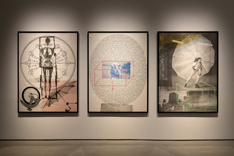 로버트 라우센버그, 자서전, 1968년, 3장의 종이에 오프셋 석판화(뉴욕 브로드사이드 아트에서 발행한 2,000부 에디션), 504.8x123.8㎝, 재비츠 재단 소장