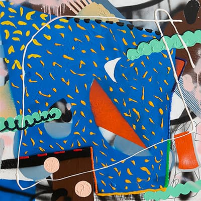 임민정_분리된 평면_Mixed Media on Canvas_72.5x72.5cm_2015