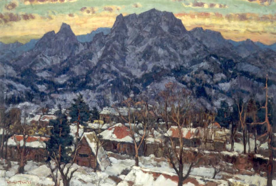 김태, 설악, 캔버스에 유채, 111×156cm, 1985
