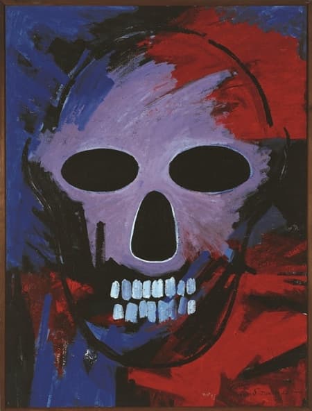 권정호, 해골 87-1(skeleton 87-1), 133.5×179.3cm, acrylic on canvas, 1987해골 87-1(skeleton 87-1), 133.5×179.3cm, acrylic on canvas, 1987