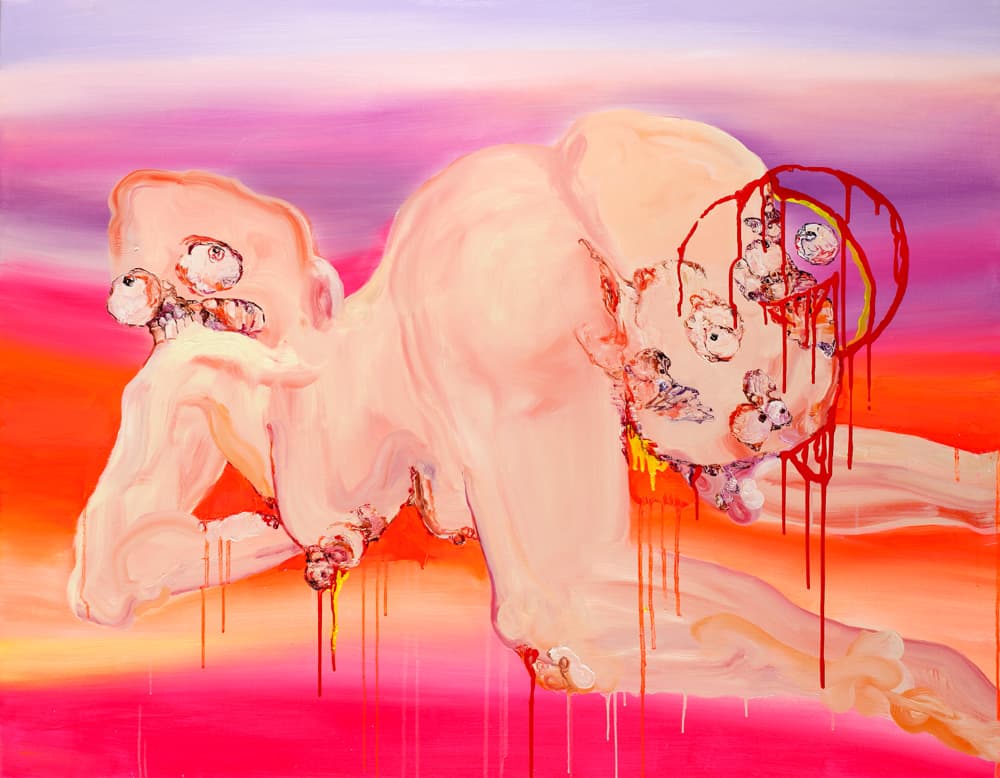장파, 플루이드 네온(Fluid Neon)_캔버스에 유채_91 x 116 cm_2016