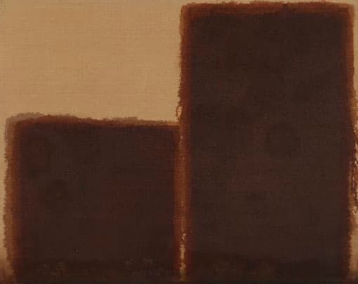 Yun Hyong-keun. Burnt Umber & Ultramarine, 1981-1984. Oil on linen, 91.8 x 115.2 cm. Courtesy of Yun Seong-ryeol and P K M Gallery.