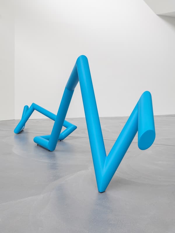 수퍼플렉스, Connect With Me, 2018, Steel tubes, polyurethane enamel paint, 423x75x86cm, Courtesy of the artist and Kukje Gallery, 사진: Ben Koechlin