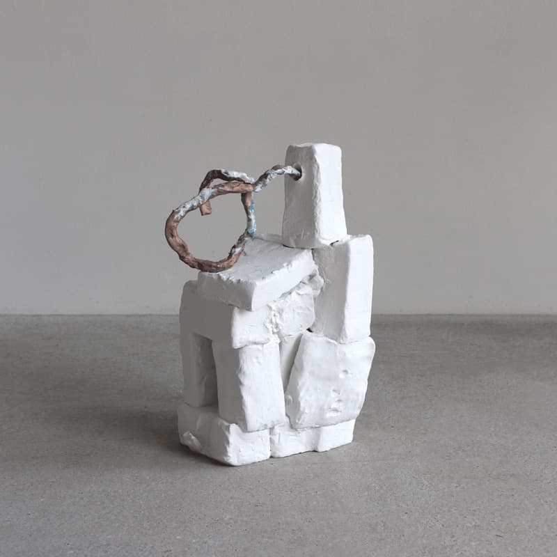 ERWIN WURM Exhale (Yoga), 2019 Bronze, acrylic 34.65 x 25.59 x 16.93 inches 88 x 65 x 43 cm