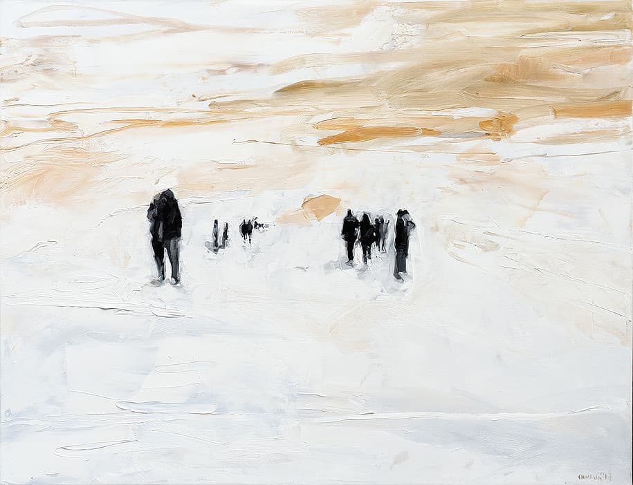 Leszek Skurski, Warmewelle, 100x130cm, Oil on Canvas, 2017