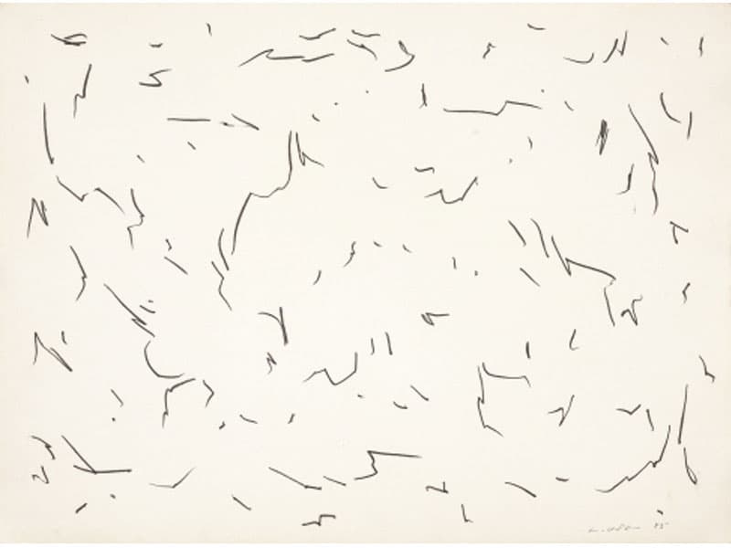 이우환 Untitled 1983 Graphite on paper 56.5 x 76 cm