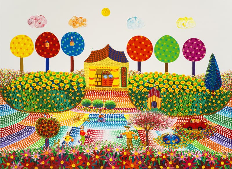 김덕기, 가족 - 함께하는 시간 Family - Time spent together 2017, Acrylic on Canvas, 53X73cm