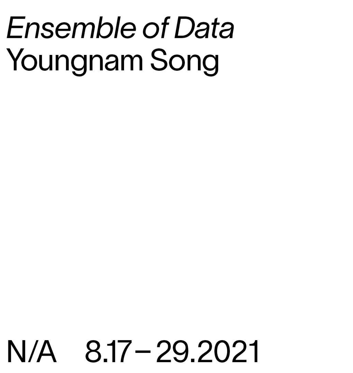 송영남: Ensemble of Data 1