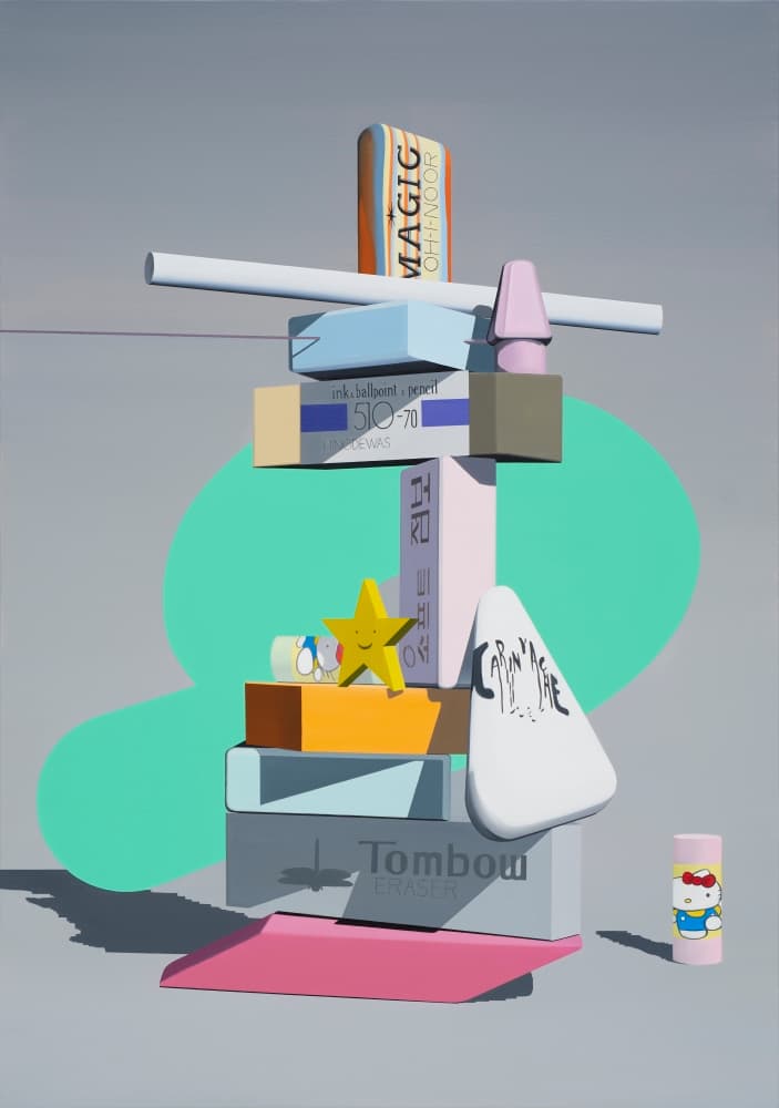 Eraser2, oil on canvas, 172x121cm, 2020