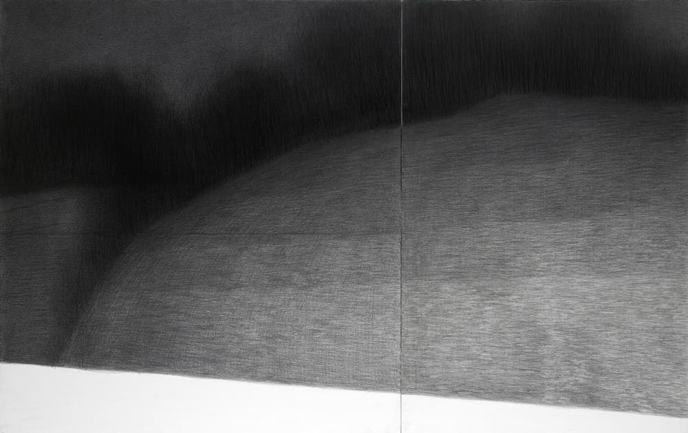 강성은, Night Fin of Mountain 7, 2011, 종이에 연필, 107x170cm