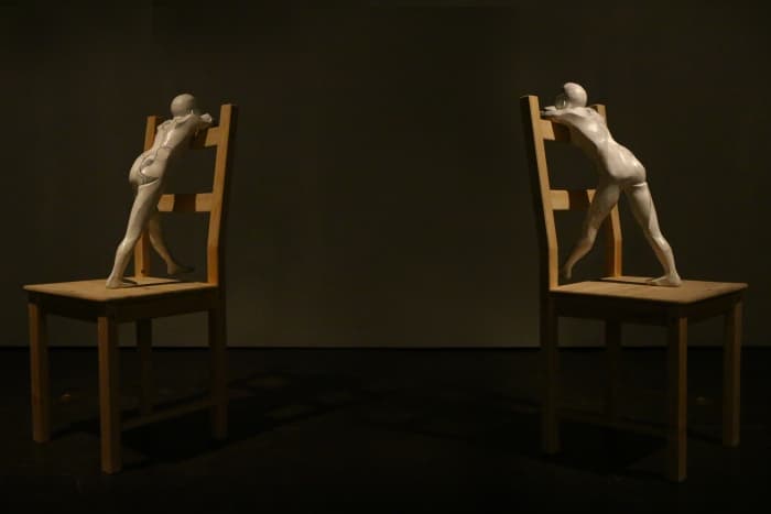 무제 45x45x95 혼합매체 2014