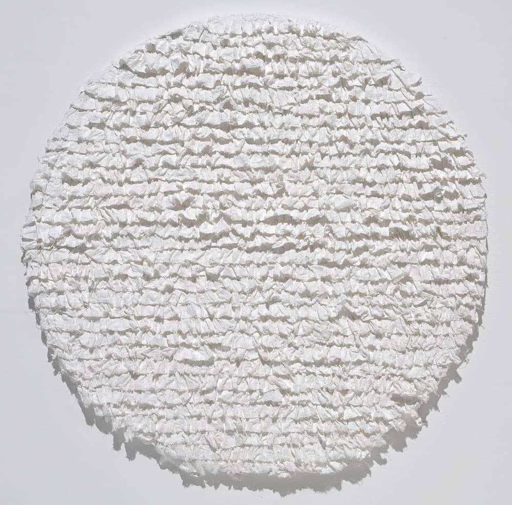 이혜민 White Dream 100x100cm 석고붕대 2016