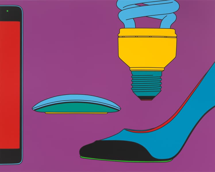 Michael Craig-Martin Commonplace (with mouse) 2017 알루미늄에 아크릴 200 x 250 cm