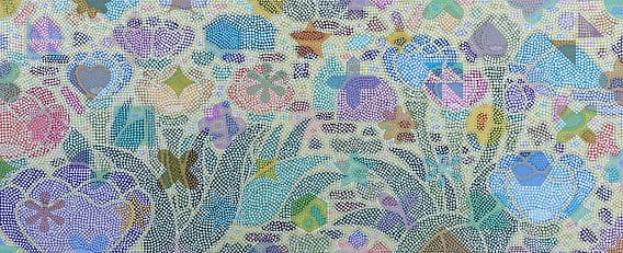 김영진 _ 숲의 물결 5 _ 72.7cm x 30.3cm _ 캔버스에 아크릴 _ 2016    