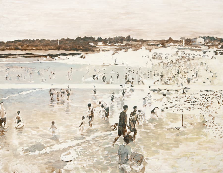 Kim bum ghun, Gimnyeonggul beach, acrylic on canvas, 91x117cm, 2015