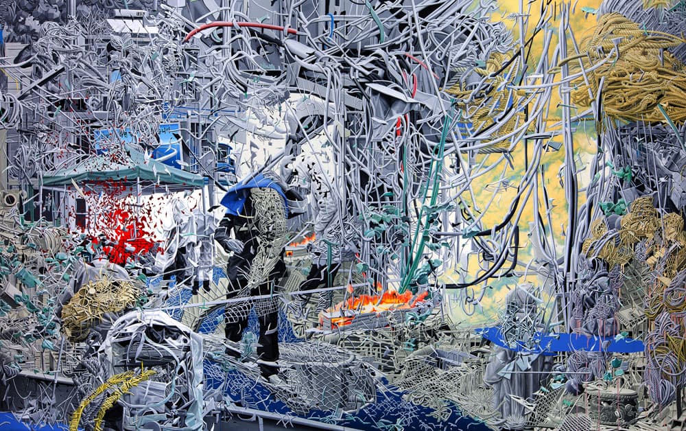 김효숙_꿈의 도시_2011~2014_227×363cm_oil, acrylic on canvas