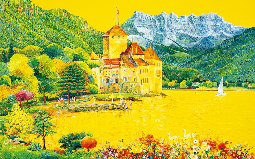 시옹성이 보이는 풍경, 80.3 x 116.8cm, Acrylic on canvas, 2022