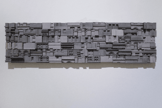 記憶_Pattern#151030, 2015  grout, 32x123.5x7cm